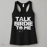Talk Birdie To Me Golfer Golf Lover Golfing Putter Ball Women's Tank Top thumb 3