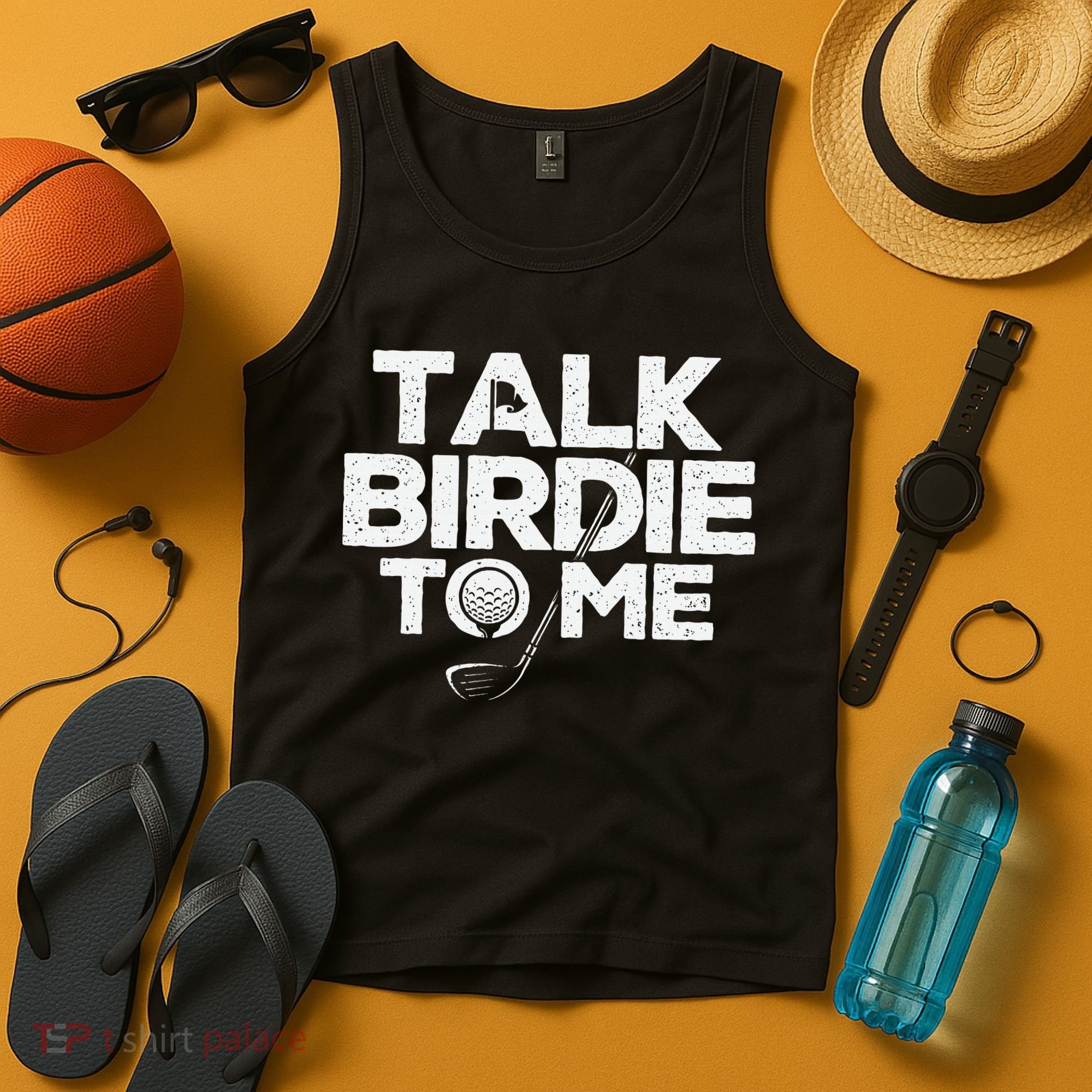 Talk Birdie To Me Golfer Golf Lover Golfing Putter Ball Tank Top