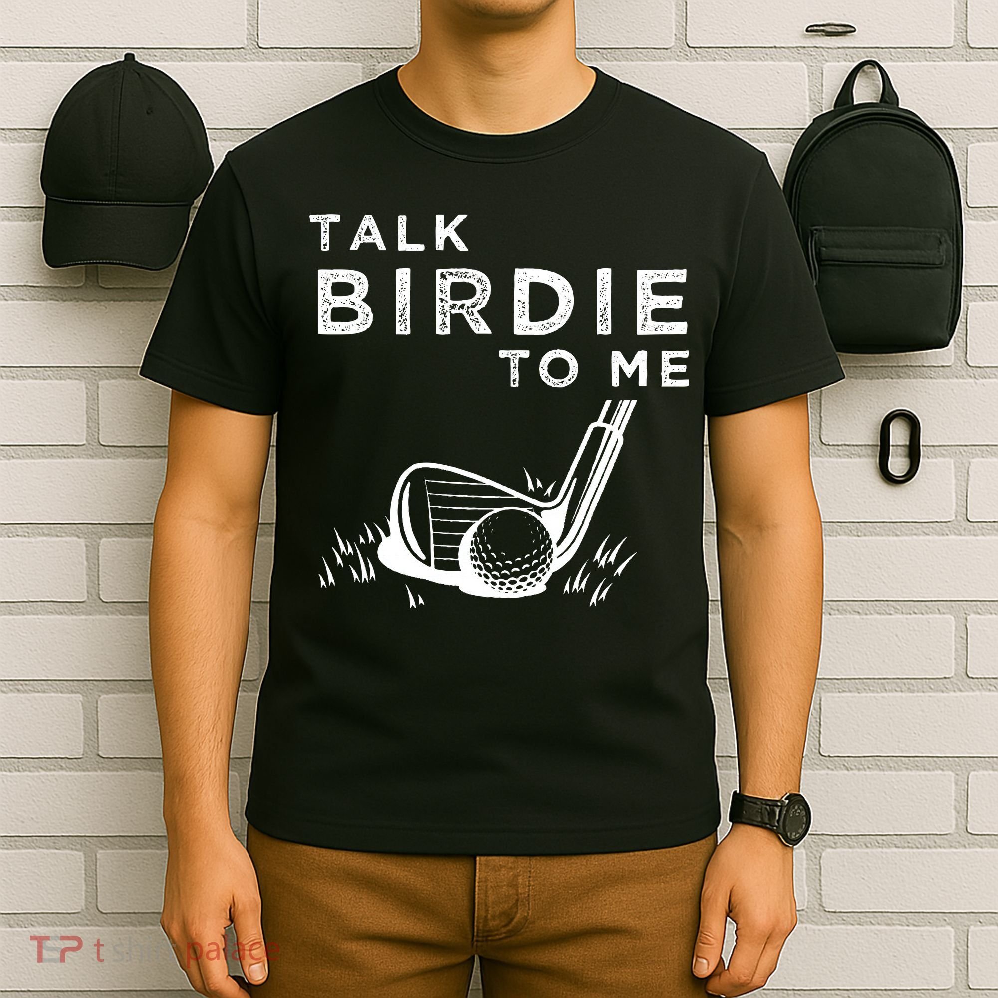 Talk Birdie To Me Funny Golf Player Pun Golfer T-Shirt