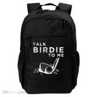 Talk Birdie To Me Funny Golf Player Pun Golfer Backpack thumb 0