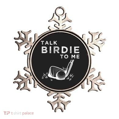 Talk Birdie To Me Funny Golf Player Pun Golfer Ornament