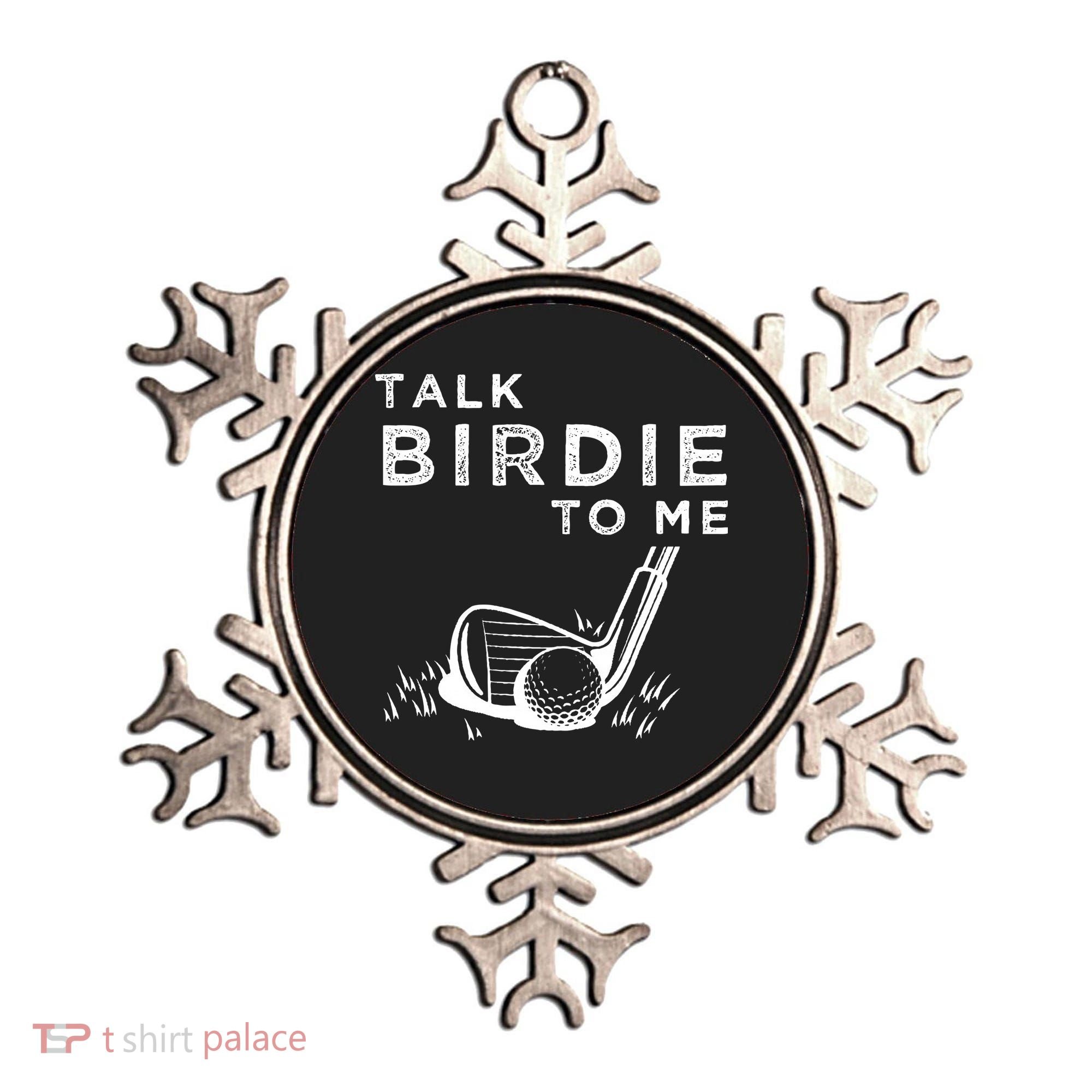Talk Birdie To Me Funny Golf Player Pun Golfer Ornament