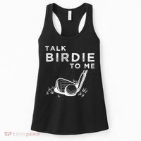 Talk Birdie To Me Funny Golf Player Pun Golfer Women's Tank Top thumb 0