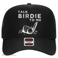 Talk Birdie To Me Funny Golf Player Pun Golfer Hat thumb 0