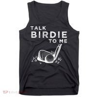 Talk Birdie To Me Funny Golf Player Pun Golfer Tank Top thumb 0