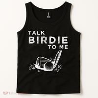 Talk Birdie To Me Funny Golf Player Pun Golfer Tank Top thumb 2