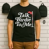 Talk Birdie To Me Funny Golfer Dad Fathers Day Golf T-Shirt thumb 6