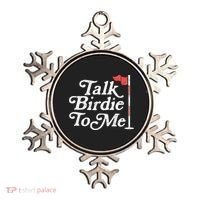 Talk Birdie To Me Funny Golfer Dad Fathers Day Golf Ornament thumb 0