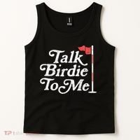 Talk Birdie To Me Funny Golfer Dad Fathers Day Golf Tank Top thumb 2