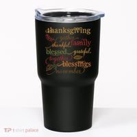 Thankful Blessings Thanksgiving Family Tumbler thumb 0