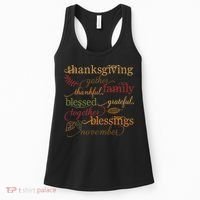 Thankful Blessings Thanksgiving Family Women's Tank Top thumb 0
