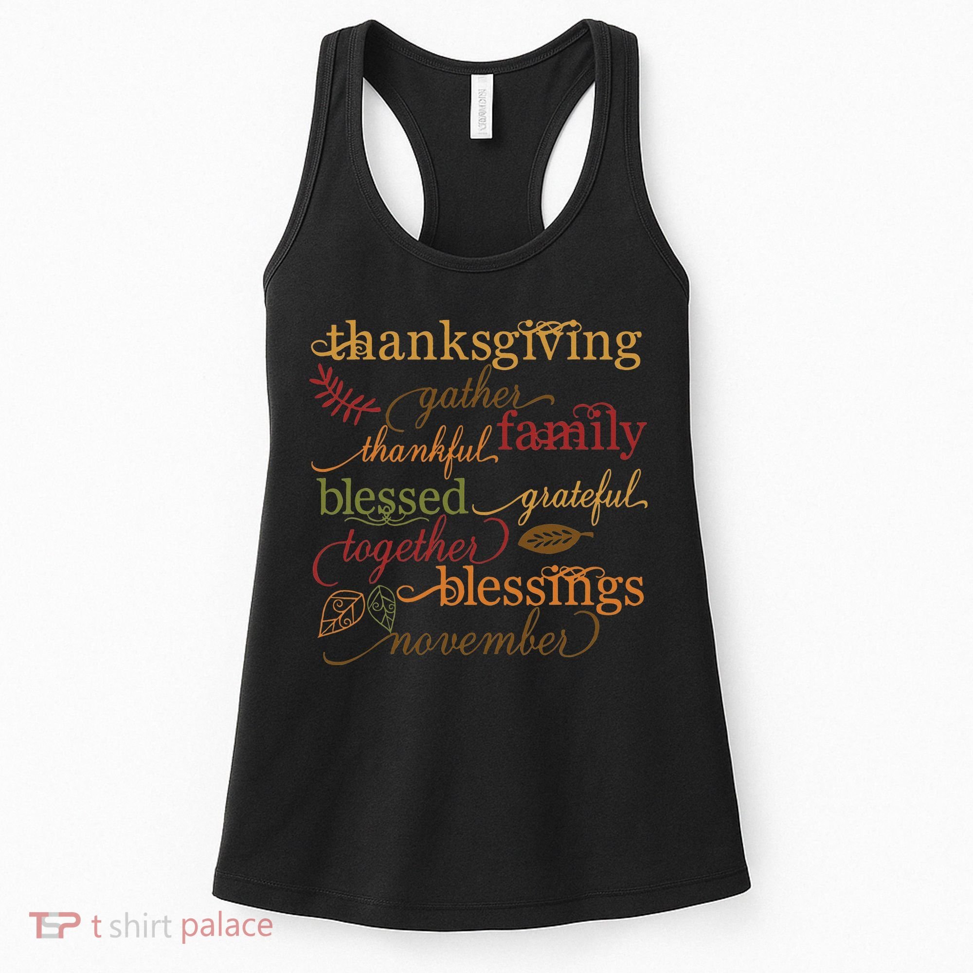 Thankful Blessings Thanksgiving Family Women's Tank Top