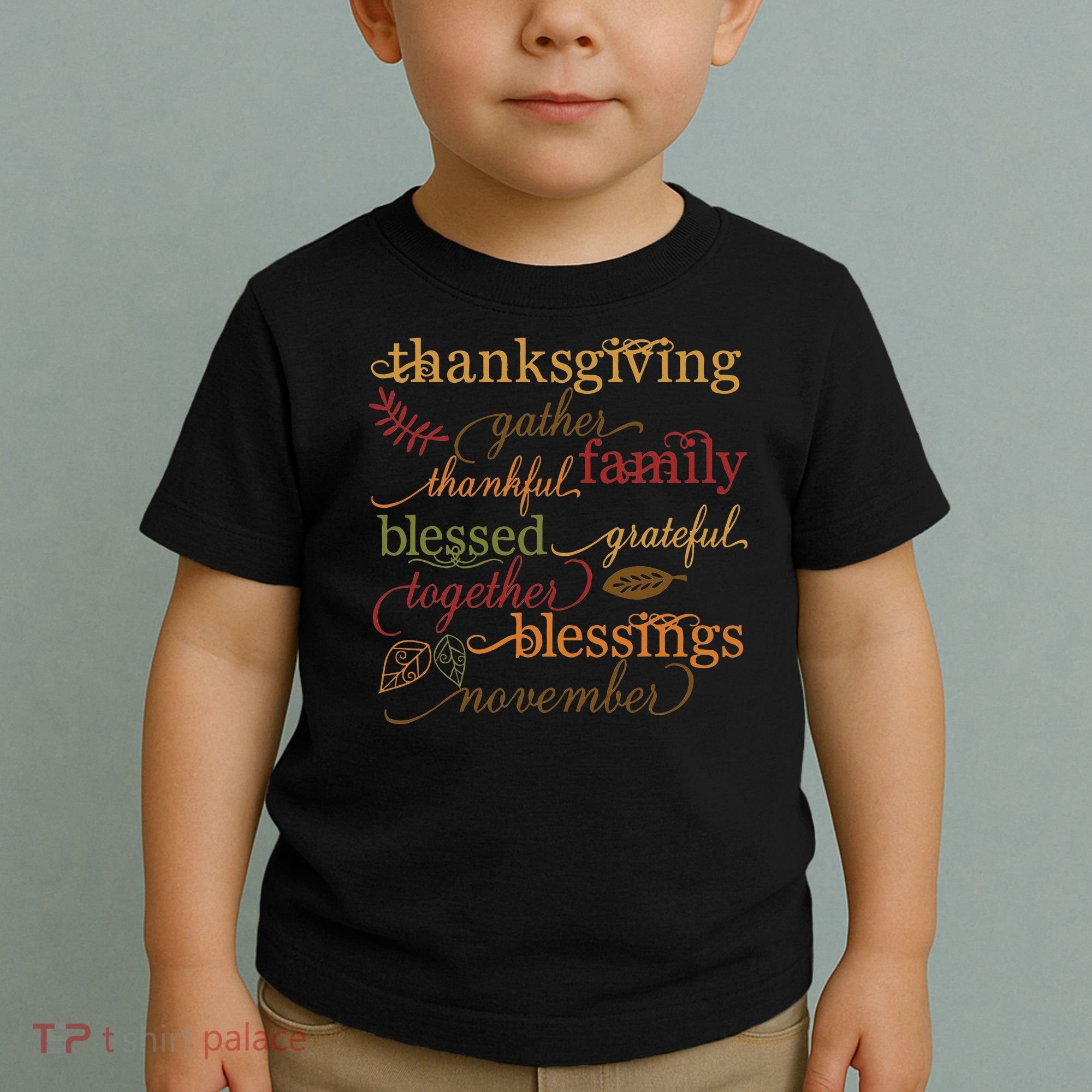 Thankful Blessings Thanksgiving Family Toddler T-Shirt
