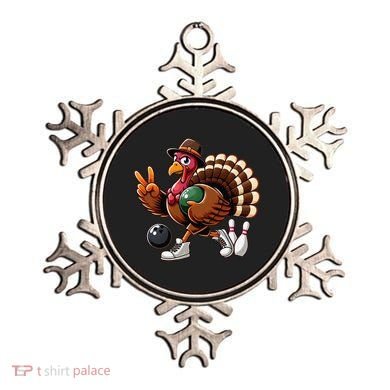 Turkey Bowling Thanksgiving Turkey Playing Bowling Turkey Ornament