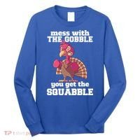 Turkey Boxing Thanksgiving Mma Kickboxing Karate Gobble Cool Gift Long Sleeve Shirt thumb 0