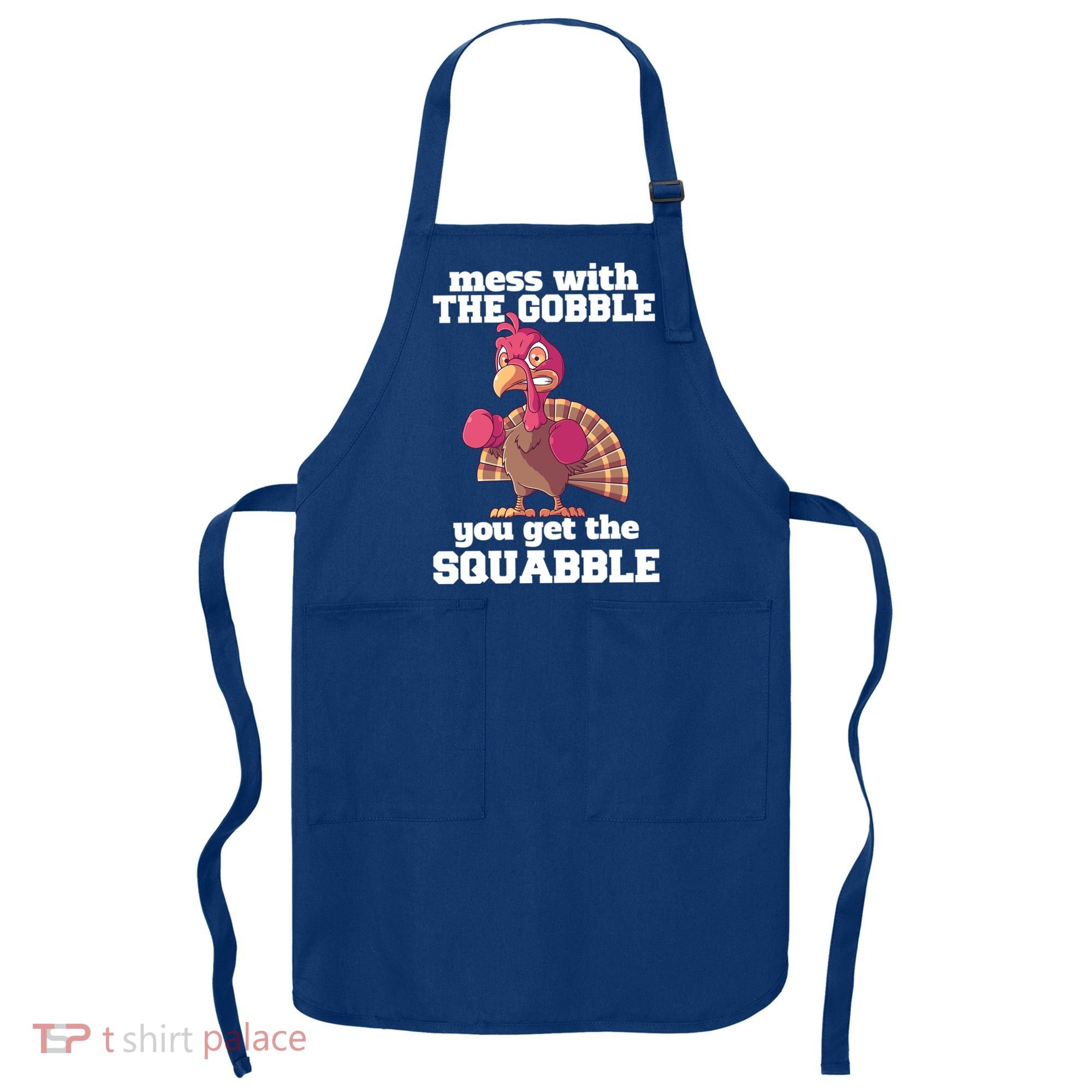 Turkey Boxing Thanksgiving Mma Kickboxing Karate Gobble Cool Gift Apron
