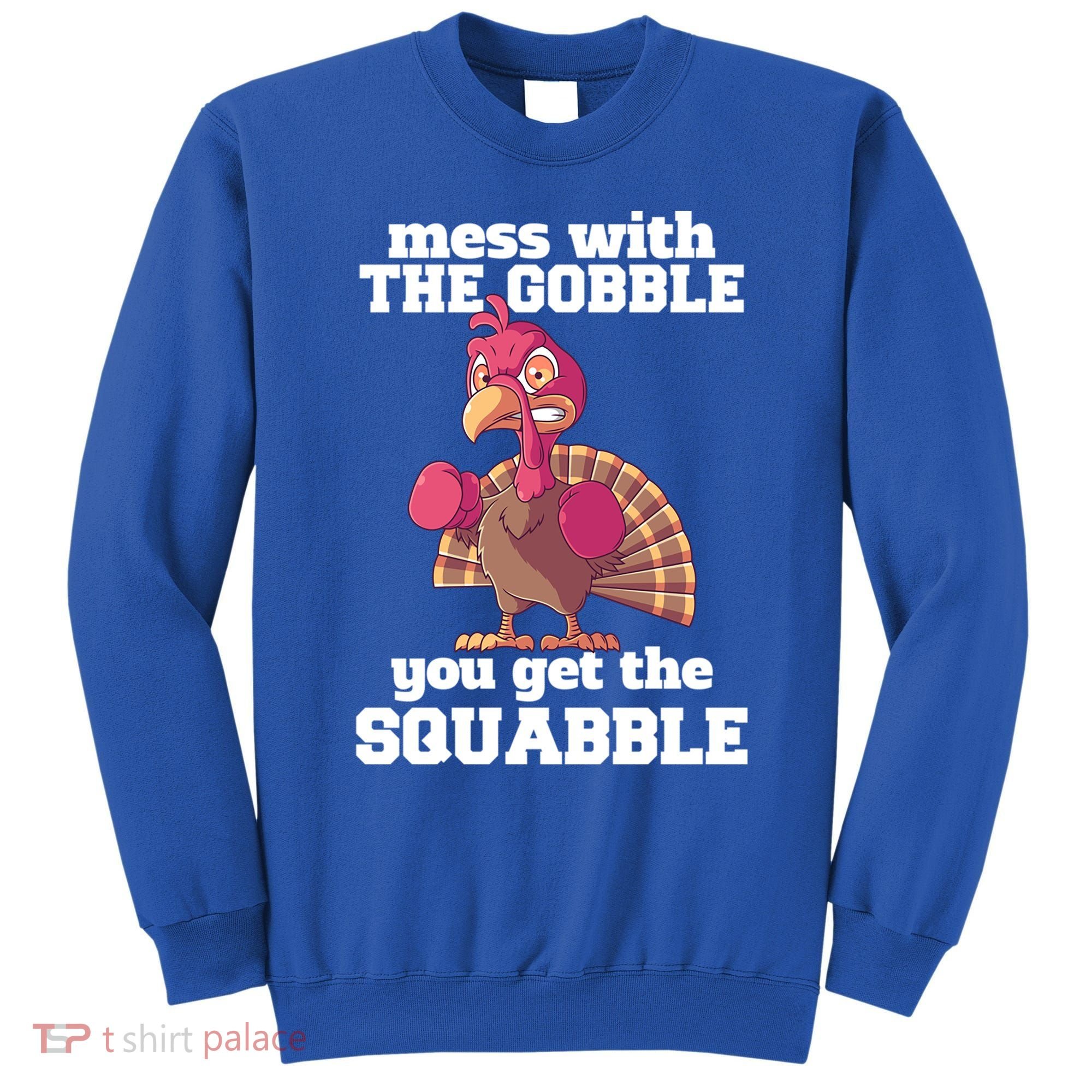 Turkey Boxing Thanksgiving Mma Kickboxing Karate Gobble Cool Gift Sweatshirt