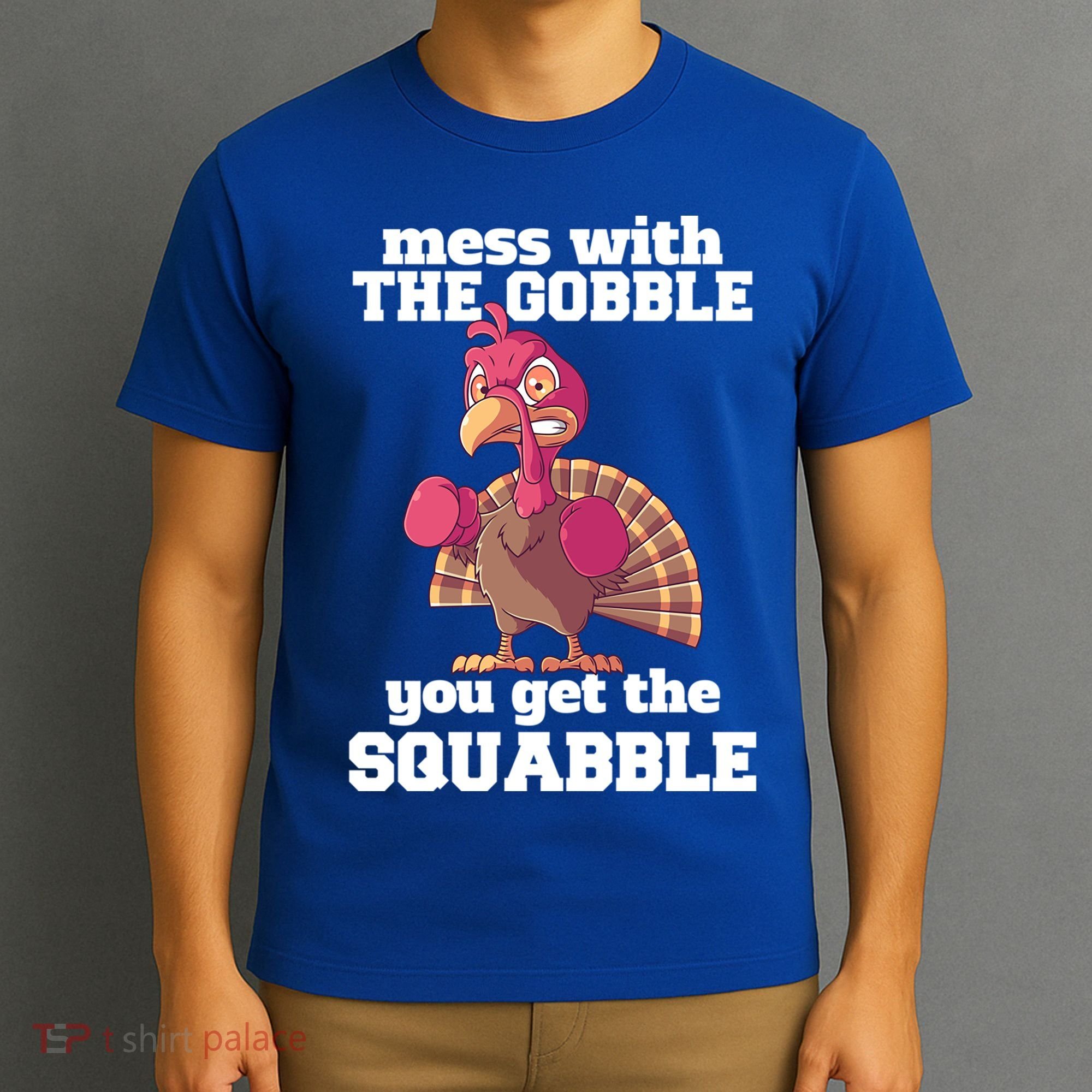 Turkey Boxing Thanksgiving Mma Kickboxing Karate Gobble Cool Gift T-Shirt