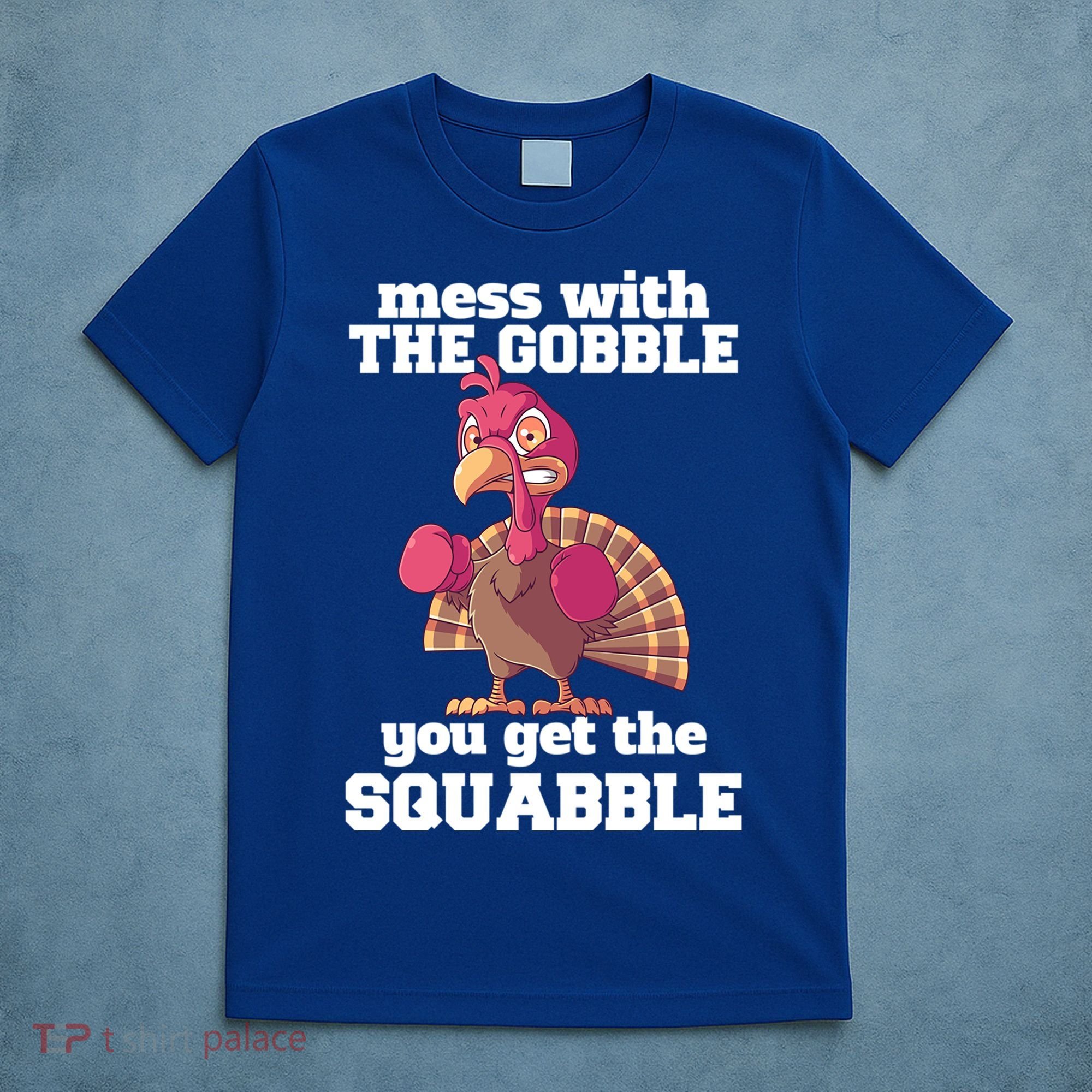 Turkey Boxing Thanksgiving Mma Kickboxing Karate Gobble Cool Gift T-Shirt