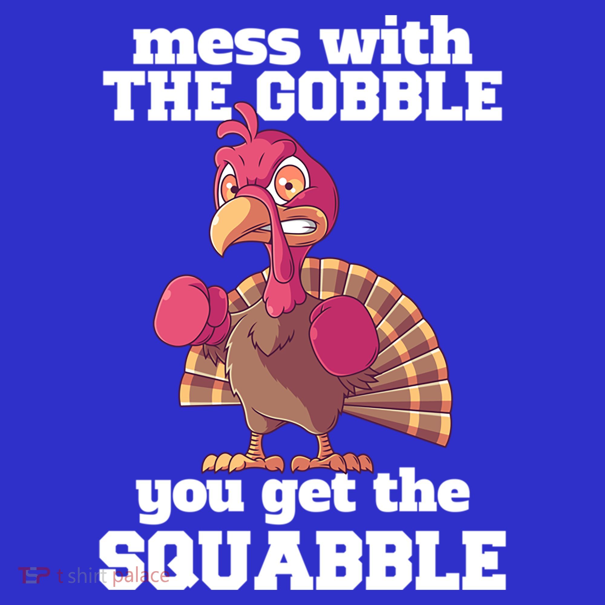 Turkey Boxing Thanksgiving Mma Kickboxing Karate Gobble Cool Gift T-Shirt