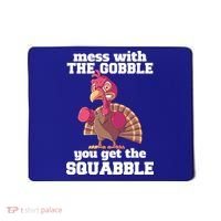 Turkey Boxing Thanksgiving Mma Kickboxing Karate Gobble Cool Gift Mousepad thumb 0