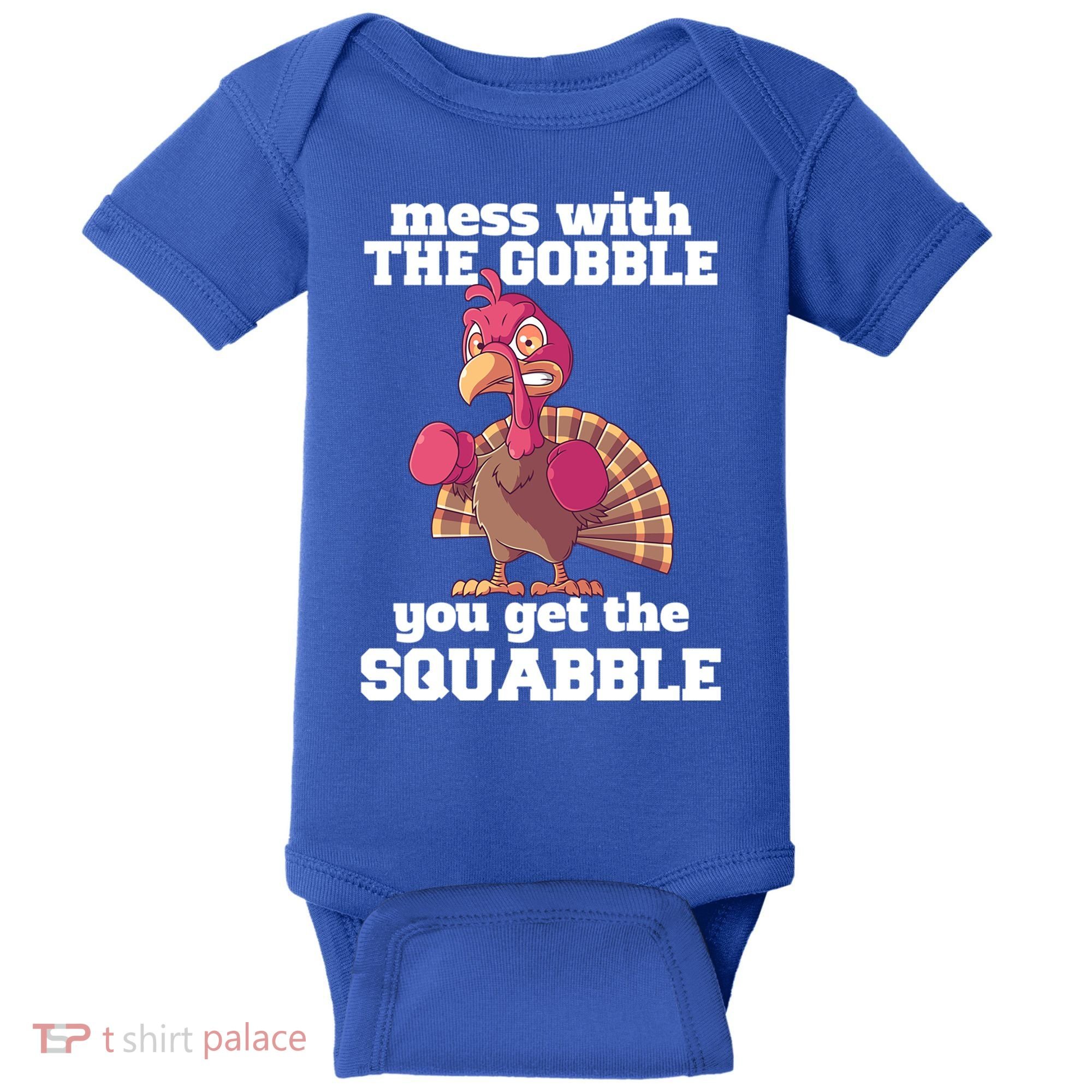 Turkey Boxing Thanksgiving Mma Kickboxing Karate Gobble Cool Gift Baby Bodysuit