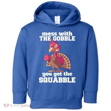 Turkey Boxing Thanksgiving Mma Kickboxing Karate Gobble Cool Gift Toddler Hoodie