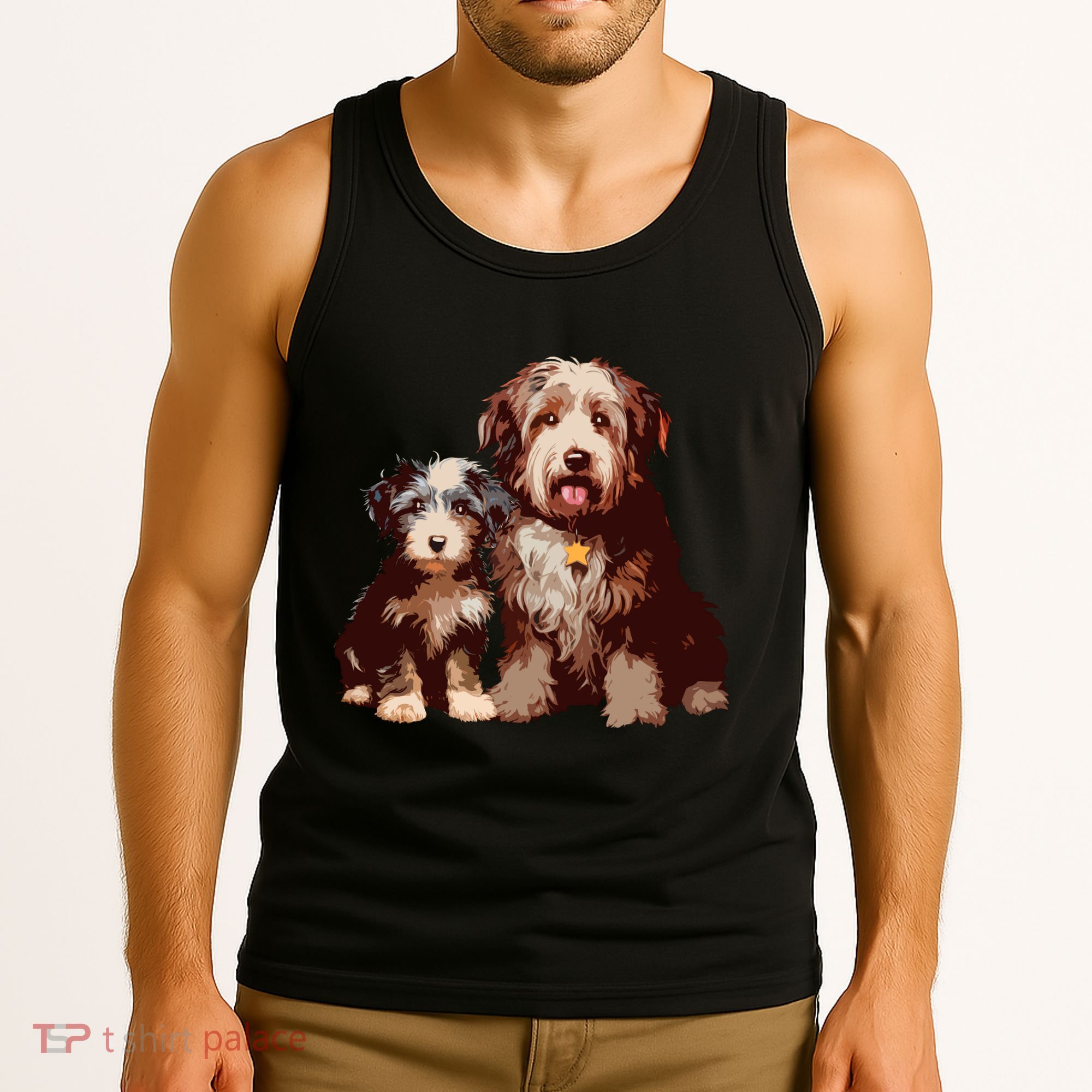 Two Bob Tail Dogs Tank Top
