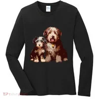 Two Bob Tail Dogs Women's Long Sleeve Shirt thumb 0