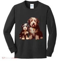 Two Bob Tail Dogs Kids Long Sleeve Shirt thumb 0