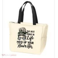 The Best Things In Life Mess Up Your Hair UTV SXS Funny Tote Bag thumb 3