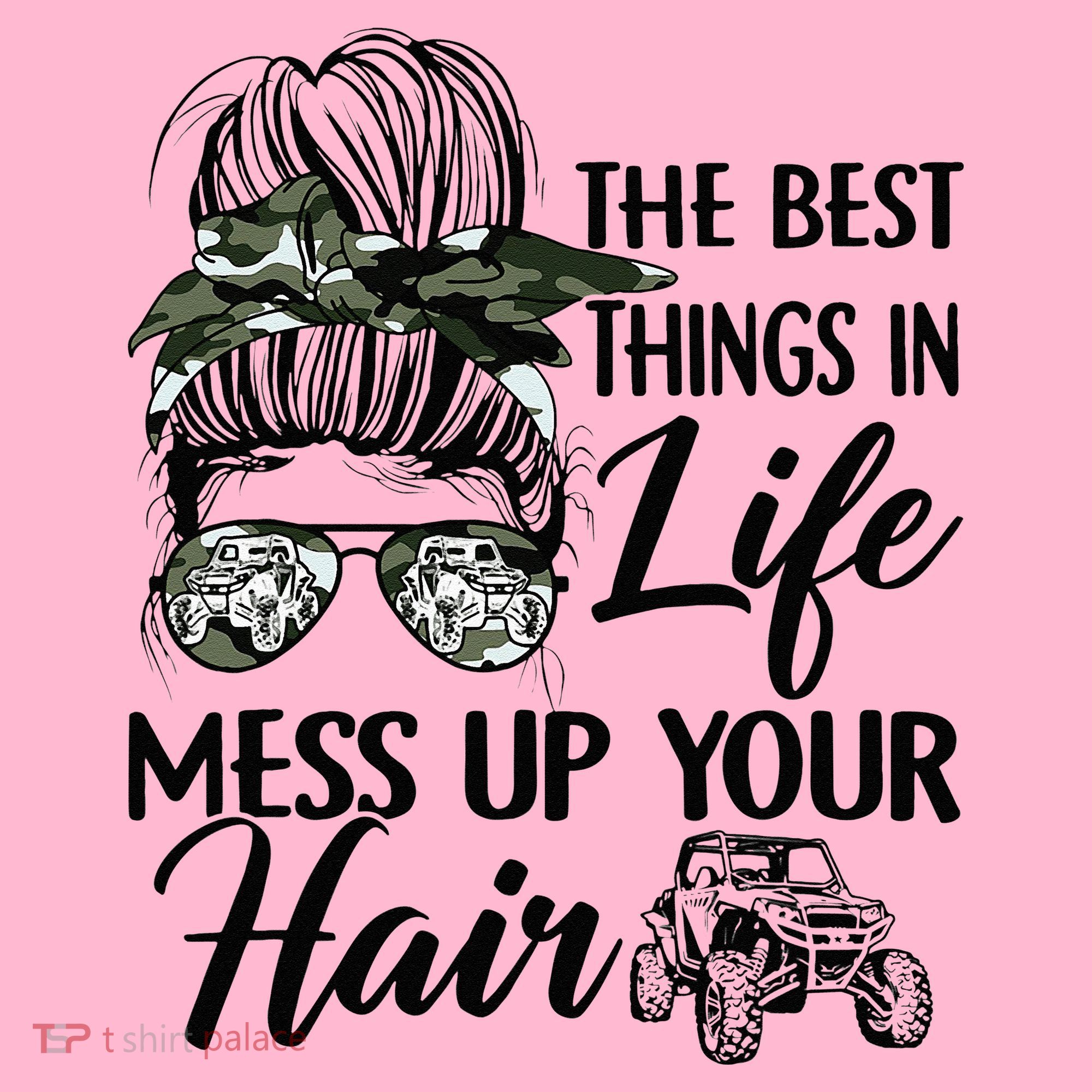 The Best Things In Life Mess Up Your Hair UTV SXS Funny Coaster