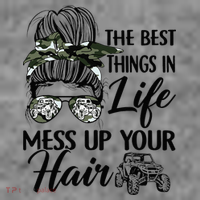 The Best Things In Life Mess Up Your Hair UTV SXS Funny Toddler Hoodie thumb 2