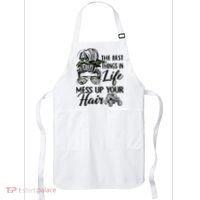 The Best Things In Life Mess Up Your Hair UTV SXS Funny Apron thumb 0