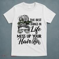 The Best Things In Life Mess Up Your Hair UTV SXS Funny T-Shirt thumb 5