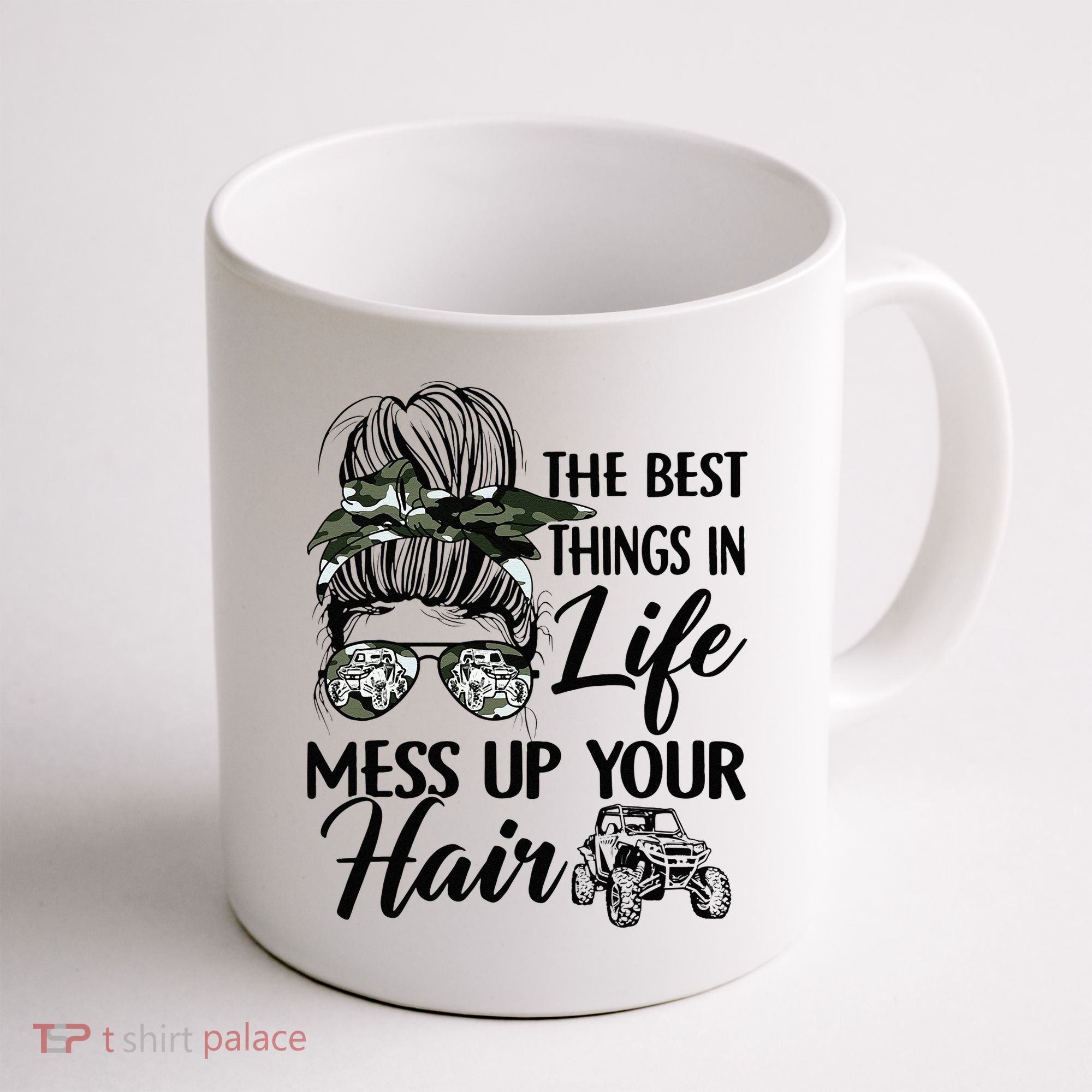 The Best Things In Life Mess Up Your Hair UTV SXS Funny Coffee Mug