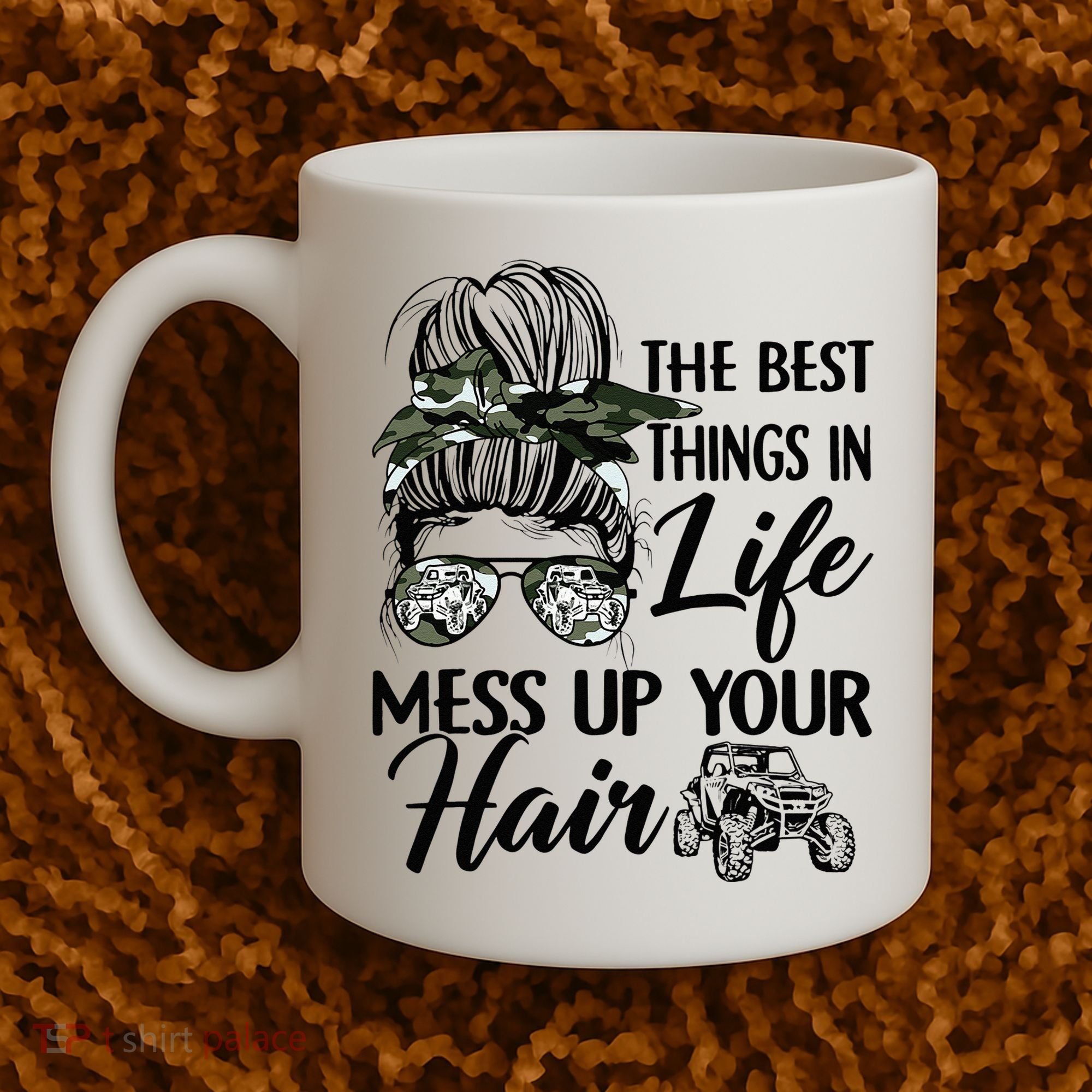 The Best Things In Life Mess Up Your Hair UTV SXS Funny Coffee Mug