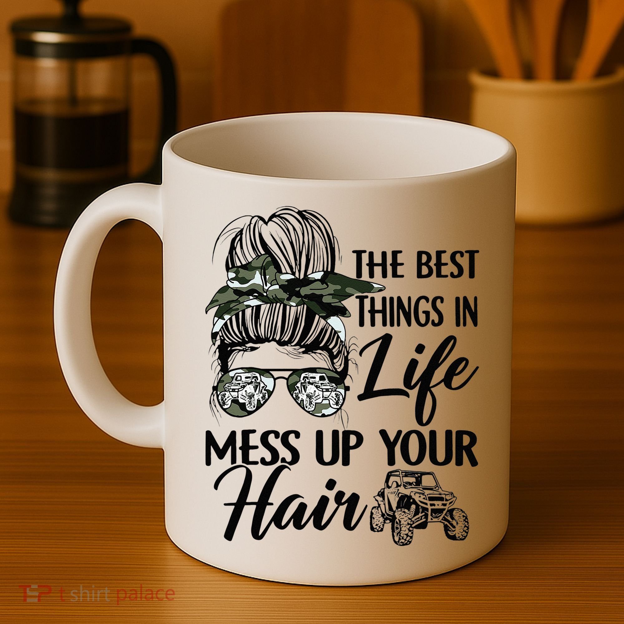 The Best Things In Life Mess Up Your Hair UTV SXS Funny Coffee Mug