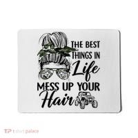 The Best Things In Life Mess Up Your Hair UTV SXS Funny Mousepad thumb 0