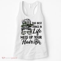 The Best Things In Life Mess Up Your Hair UTV SXS Funny Women's Tank Top thumb 0