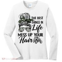 The Best Things In Life Mess Up Your Hair UTV SXS Funny Women's Long Sleeve Shirt thumb 0