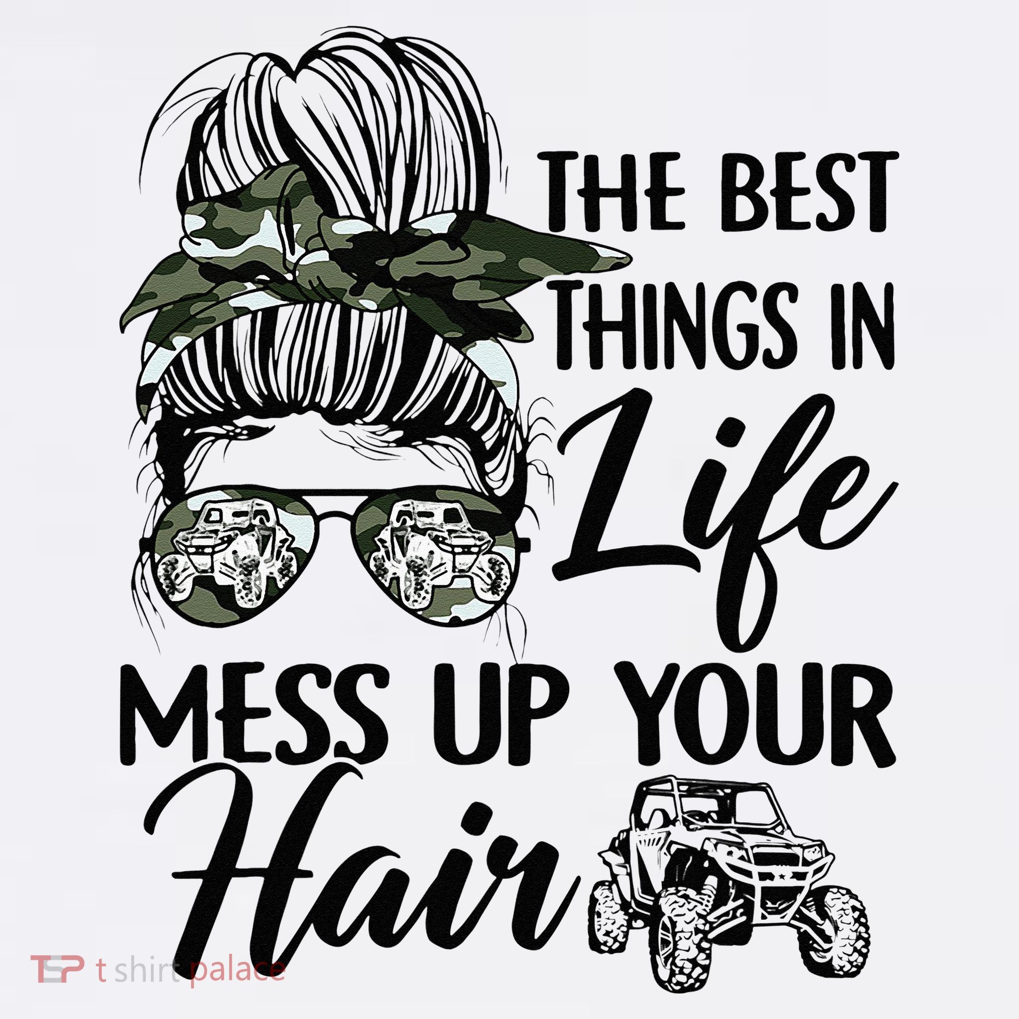 The Best Things In Life Mess Up Your Hair UTV SXS Funny Kids Sweatshirt