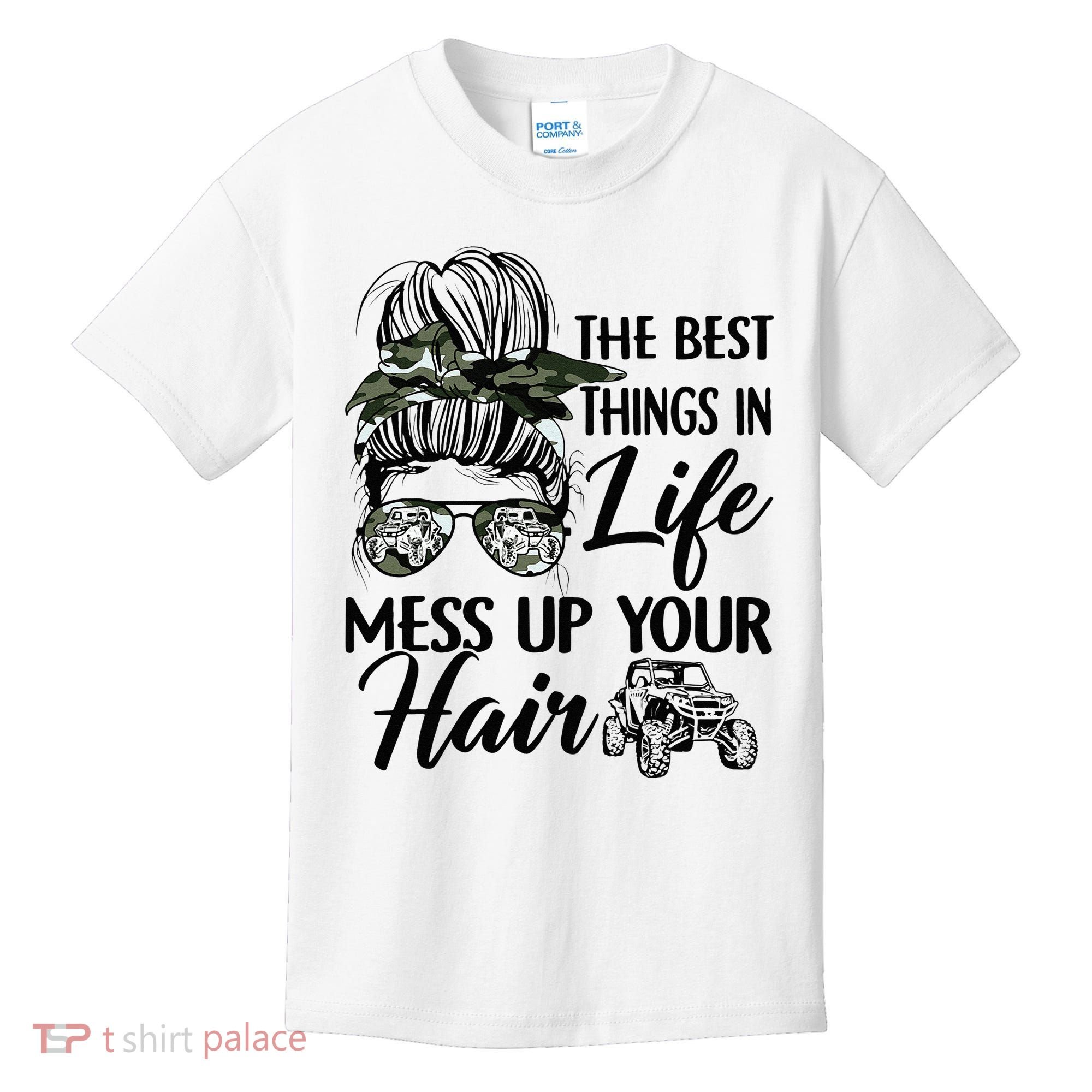 The Best Things In Life Mess Up Your Hair UTV SXS Funny Kids T-Shirt