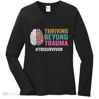 Thriving Beyond Trauma Tbi Traumatic Brain Injury Survivor Women's Long Sleeve Shirt thumb 0
