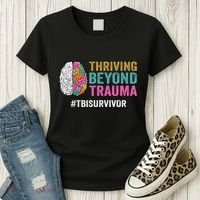 Thriving Beyond Trauma Tbi Traumatic Brain Injury Survivor Women's T-Shirt thumb 3