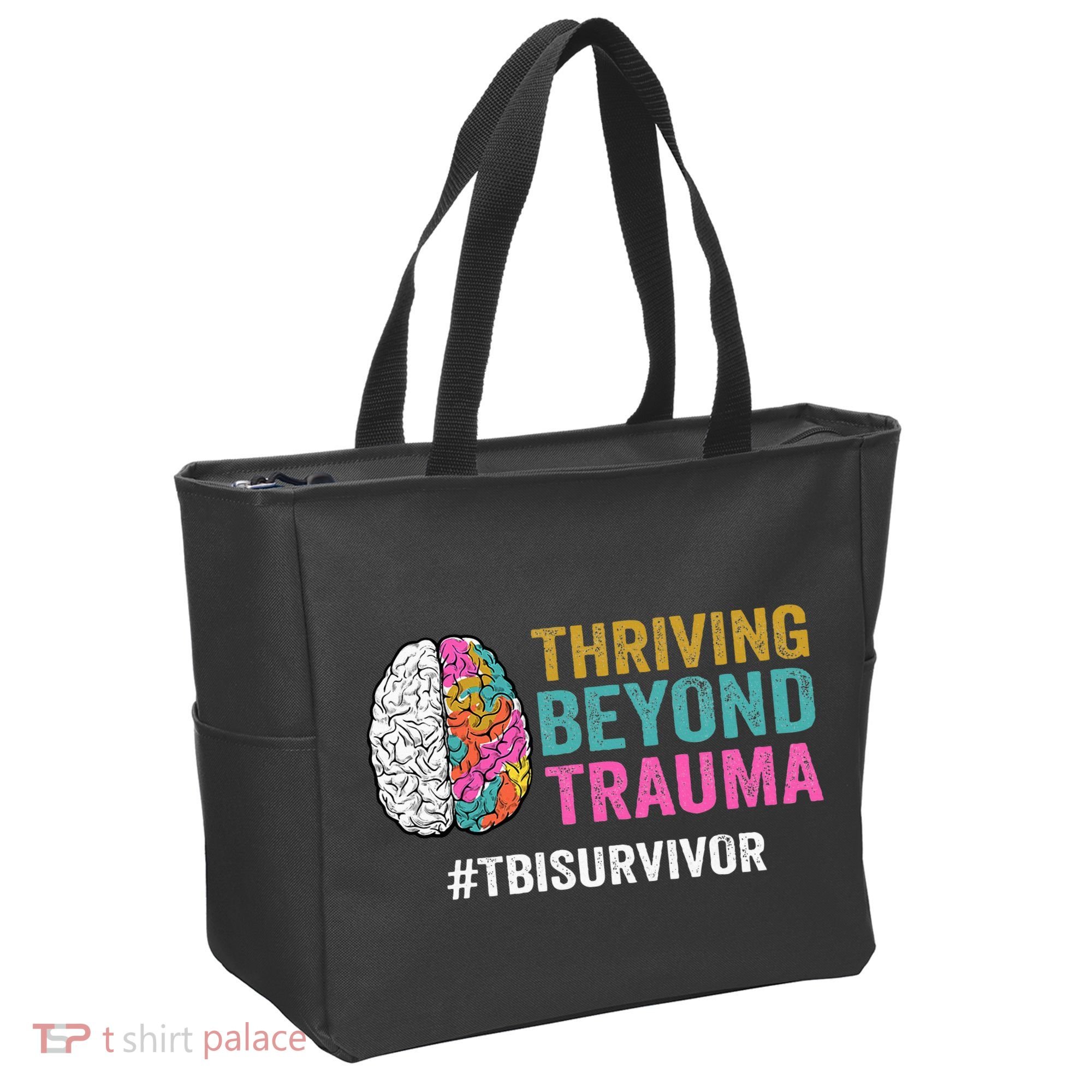 Thriving Beyond Trauma Tbi Traumatic Brain Injury Survivor Tote Bag