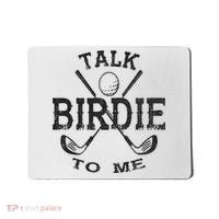 Talk Birdie to Me Funny Golf Golfing Golfer Gift Mousepad thumb 0