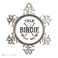 Talk Birdie to Me Funny Golf Golfing Golfer Gift Ornament thumb 0