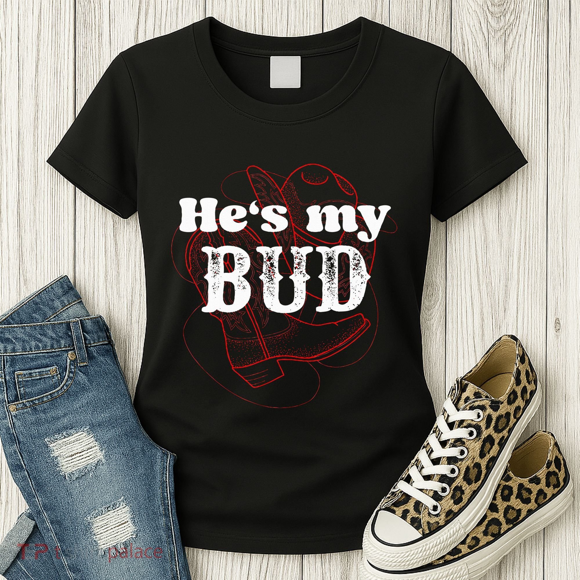 Texas Bud Texas Sissy Square Dance Couple Rodeo Women's T-Shirt