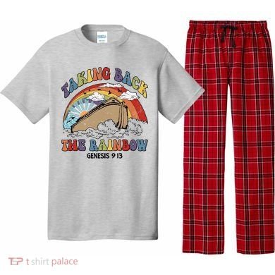 Taking Back The Rainbow Christian Jesus Rainbow Ship Pajama Set